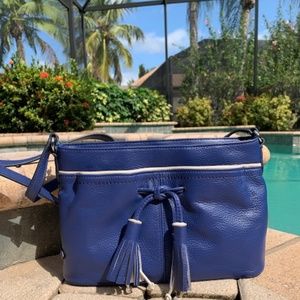 Blue Cole Haan cross body purse